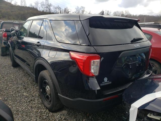 1FM5K8AB7MGB05223 - 2021 FORD EXPLORER POLICE INTERCEPTOR BLACK photo 3
