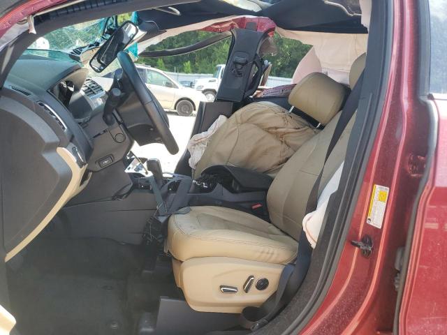 1FM5K7F84GGB01299 - 2016 FORD EXPLORER LIMITED RED photo 7