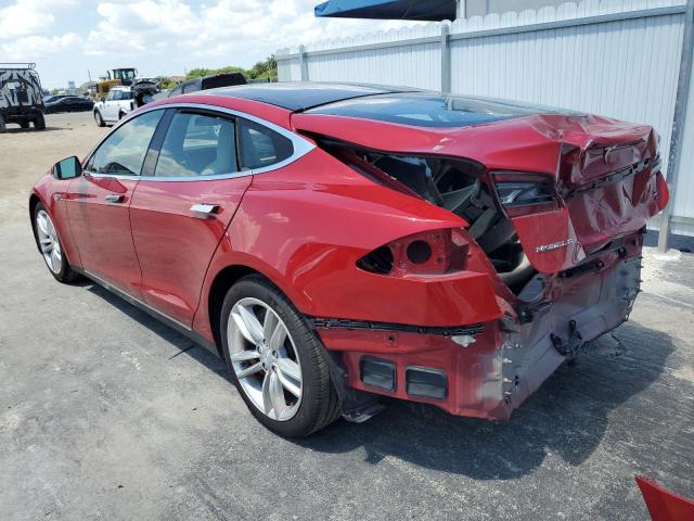 5YJSA1E22GF123414 - 2016 TESLA MODEL S أحمر صورة 3