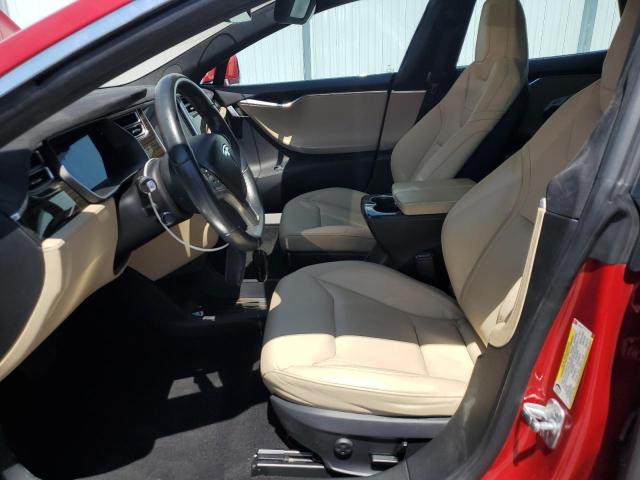 5YJSA1E22GF123414 - 2016 TESLA MODEL S أحمر صورة 5