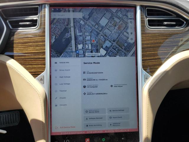 5YJSA1E22GF123414 - 2016 TESLA MODEL S أحمر صورة 8