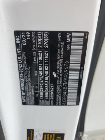 4JGFB4KB7MA459676 - 2021 MERCEDES-BENZ GLE 350 4MATIC WHITE photo 14