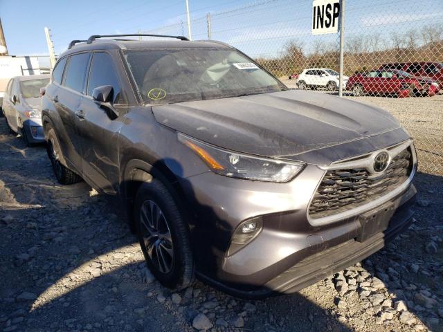 5TDHZRBH9NS189932 - 2022 TOYOTA HIGHLANDER XLE CHARCOAL photo 1