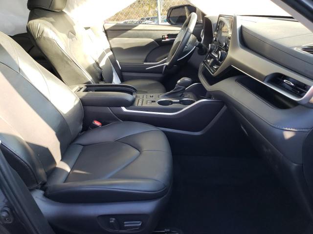 5TDHZRBH9NS189932 - 2022 TOYOTA HIGHLANDER XLE CHARCOAL photo 5