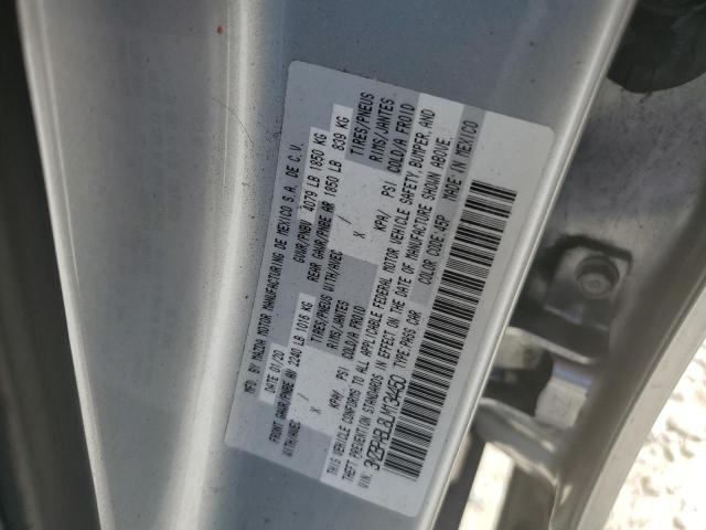 3MZBPABL8LM134450 - 2020 MAZDA 3 SILVER photo 12