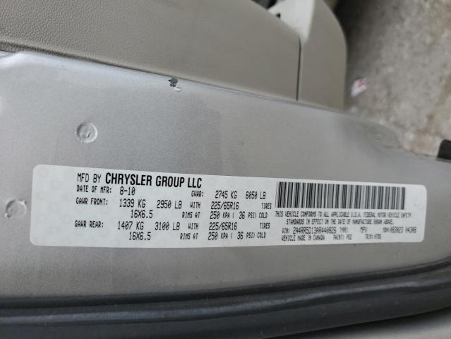 2A4RR5D13AR440826 - 2010 CHRYSLER TOWN & COU TOURING 银色 照片 13