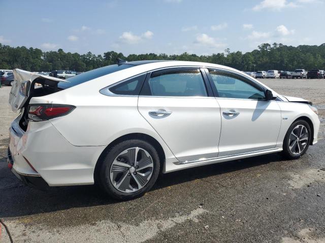 KMHE34L38KA094275 - 2019 HYUNDAI SONATA HYBRID WHITE photo 3