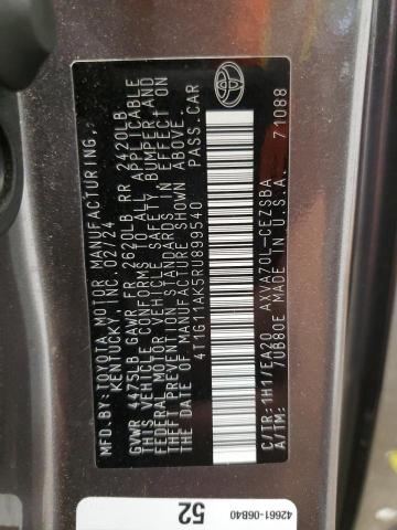 4T1G11AK5RU899540 - 2024 TOYOTA CAMRY SE NIGHT SHADE GRAY photo 13