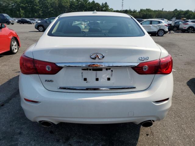 JN1BV7AR8FM416575 - 2015 INFINITI Q50 BASE WHITE photo 6
