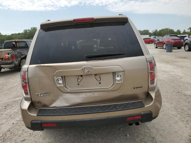 5FNYF18537B009374 - 2007 HONDA PILOT EXL BROWN photo 6