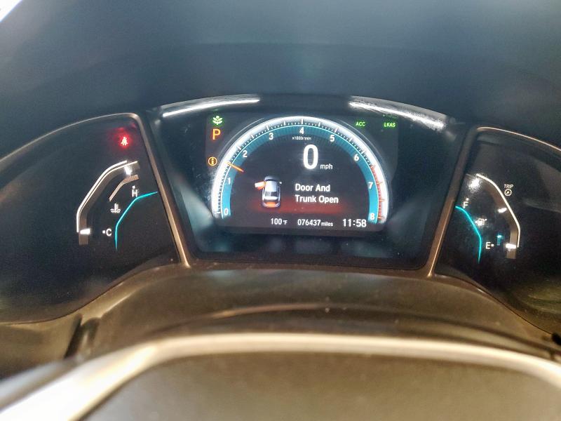 19XFC1F38LE006214 - 2020 HONDA CIVIC EX GRAY photo 9