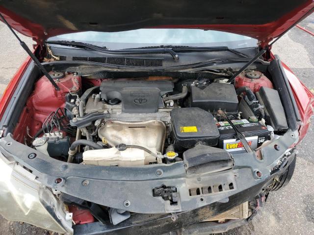4T1BF1FKXCU623799 - 2012 TOYOTA CAMRY BASE RED photo 11