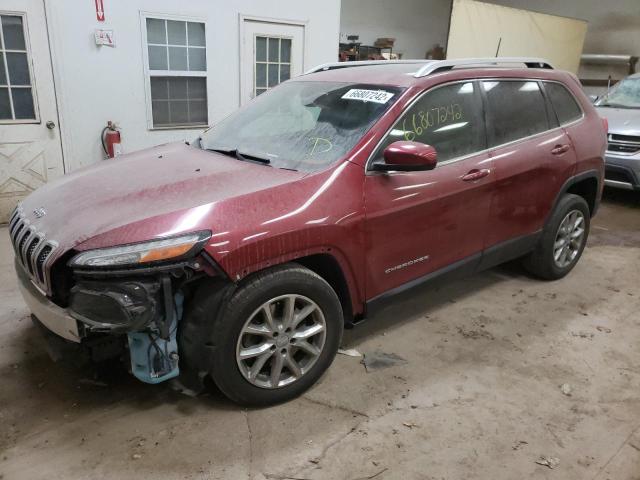 1C4PJLCS2GW107763 - 2016 JEEP CHEROKEE LATITUDE RED photo 1