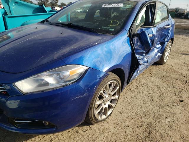 1C3CDFCA9DD285423 - 2013 DODGE DART LIMITED BLUE photo 10