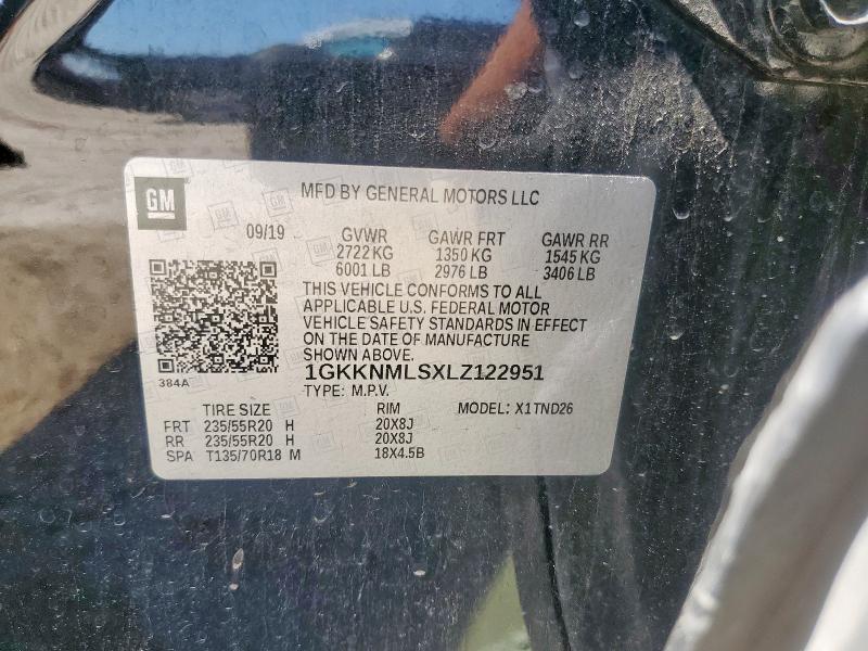 1GKKNMLSXLZ122951 - 2020 GMC ACADIA SLT 黑色 照片 13