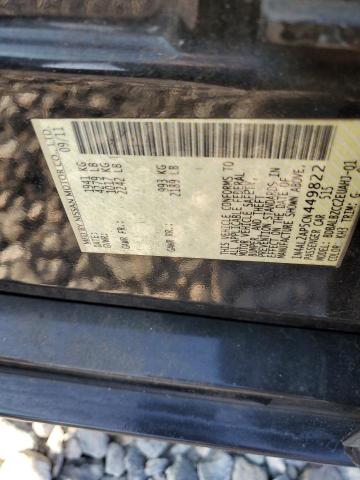 1N4AL2AP5CN449822 - 2012 NISS ALTIMA BASE შავი ფოტო 12