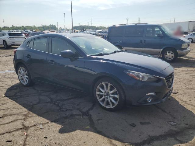 JM1BM1M37E1216338 - 2014 MAZDA 3 GRAND TOURING BLUE photo 4
