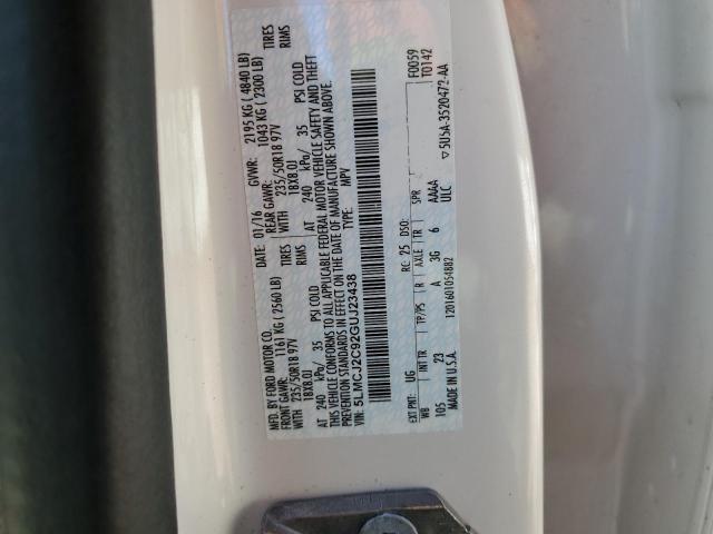 5LMCJ2C92GUJ23438 - 2016 LINCOLN MKC SELECT 白色 照片 12