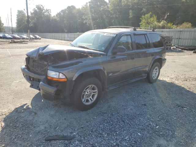 1B4HS38NX2F182642 - 2002 DODGE DURANGO SPORT GRAY photo 1