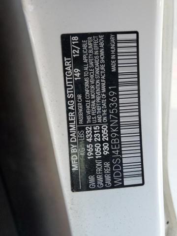 WDDSJ4EB9KN753691 - 2019 MERCEDES-BENZ CLA 250 WHITE photo 13