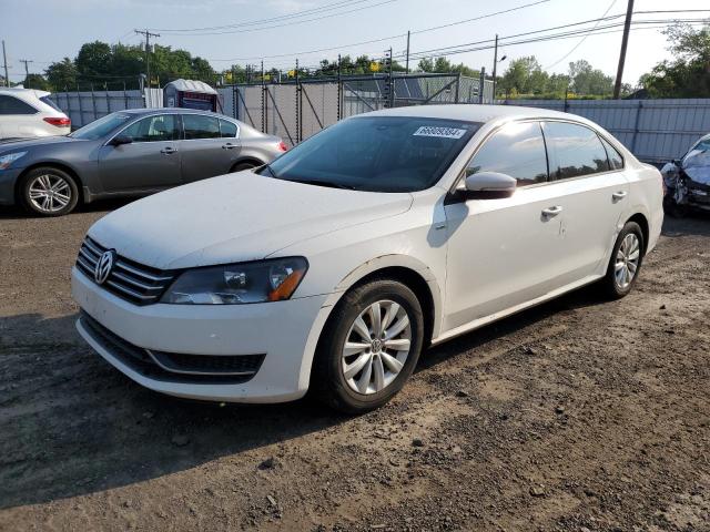 1VWAT7A36EC097768 - 2014 VOLKSWAGEN PASSAT S WHITE photo 1