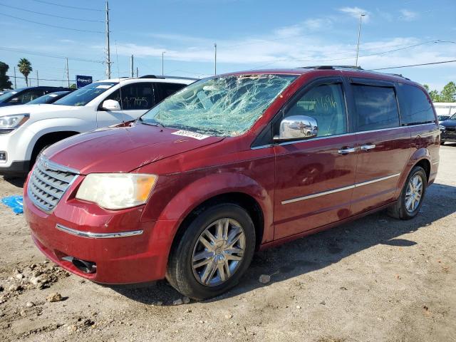 2A4RR7DX8AR321878 - 2010 CHRYSLER TOWN & COU LIMITED RED photo 1