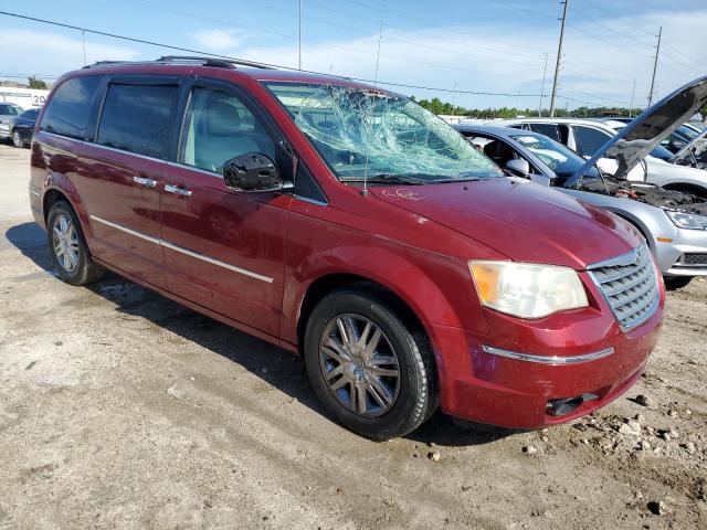 2A4RR7DX8AR321878 - 2010 CHRYSLER TOWN & COU LIMITED RED photo 4