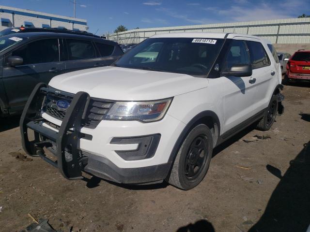 1FM5K8AR6HGD93643 - 2017 FORD EXPLORER POLICE INTERCEPTOR WHITE photo 1