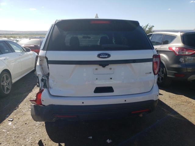 1FM5K8AR6HGD93643 - 2017 FORD EXPLORER POLICE INTERCEPTOR WHITE photo 6