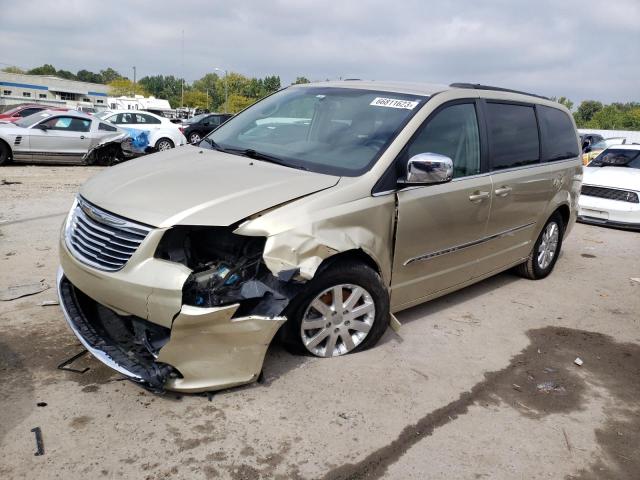 2C4RC1CG1CR133924 - 2012 CHRYSLER TOWN & COU TOURING L GOLD photo 1