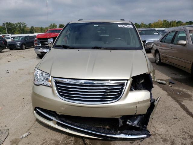 2C4RC1CG1CR133924 - 2012 CHRYSLER TOWN & COU TOURING L GOLD photo 5