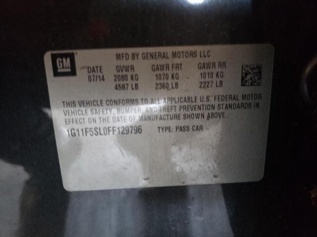 1G11F5SL0FF129796 - 2015 CHEVROLET MALIBU LTZ 灰色 照片 12