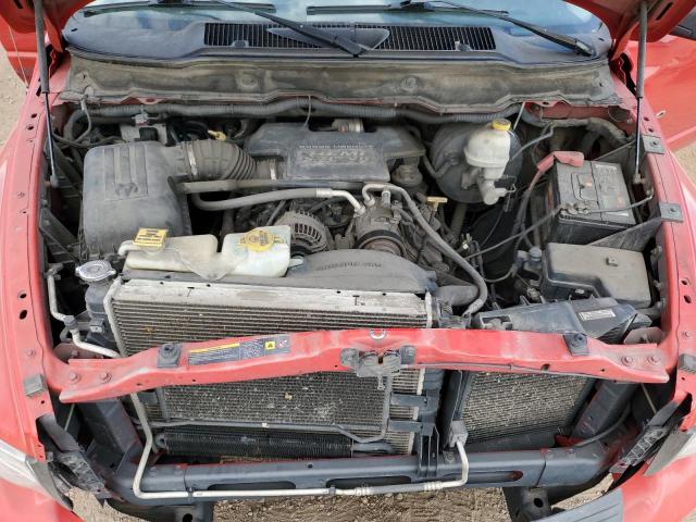1D7HA18D45S348432 - 2005 DODGE RAM 1500 ST RED photo 11