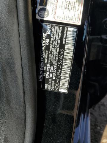 WDDHF8JB4CA534865 - 2012 MERCEDES-BENZ E 350 4MATIC BLACK photo 12