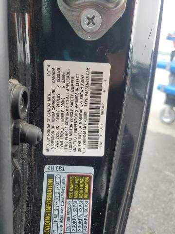 2HGFG4A54FH700083 - 2015 HONDA CIVIC SI BLACK photo 13