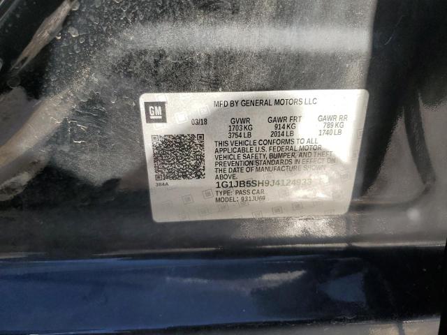 1G1JB5SH9J4124933 - 2018 CHEVROLET SONIC LS Grafit foto 12