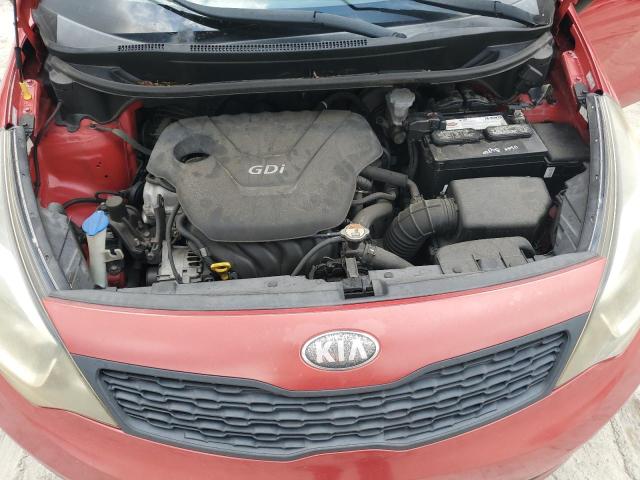 KNADM4A36D6237484 - 2013 KIA RIO LX RED photo 11