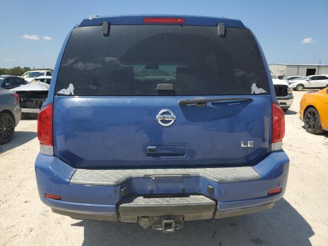 5N1BA08D68N607690 - 2008 NISSAN ARMADA SE BLUE photo 6