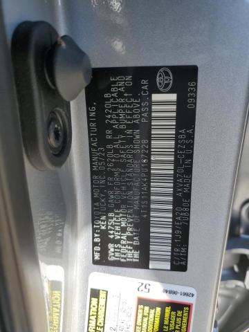 4T1S11AK4PU167228 - 2023 TOYOTA CAMRY SE NIGHT SHADE SILVER photo 12