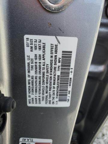 7FARW2H58JE079698 - 2018 HONDA CR-V EX Argent photo 14