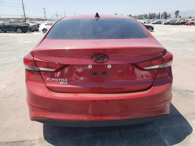 5NPD74LF1HH087202 - 2017 HYUNDAI ELANTRA SE RED photo 6