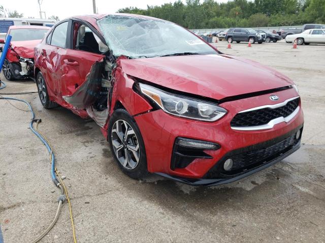 3KPF24AD0ME262708 - 2021 KIA FORTE FE BURGUNDY photo 4