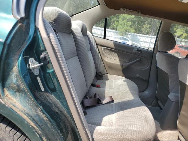 2HGEJ6617XH513680 - 1999 HONDA CIVIC BASE GREEN photo 10