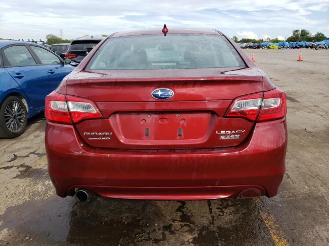 4S3BNAN69G3057478 - 2016 SUBARU LEGACY 2.5I LIMITED RED photo 6