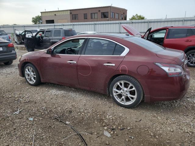 1N4AA5AP8CC840143 - 2012 NISSAN MAXIMA S RED photo 2