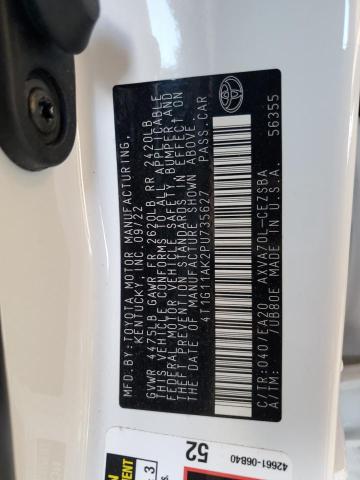 4T1G11AK2PU735627 - 2023 TOYOTA CAMRY SE NIGHT SHADE WHITE photo 12