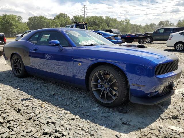 2C3CDZFJ3MH502481 - 2021 DODGE CHALLENGER R/T SCAT PACK BLUE photo 4