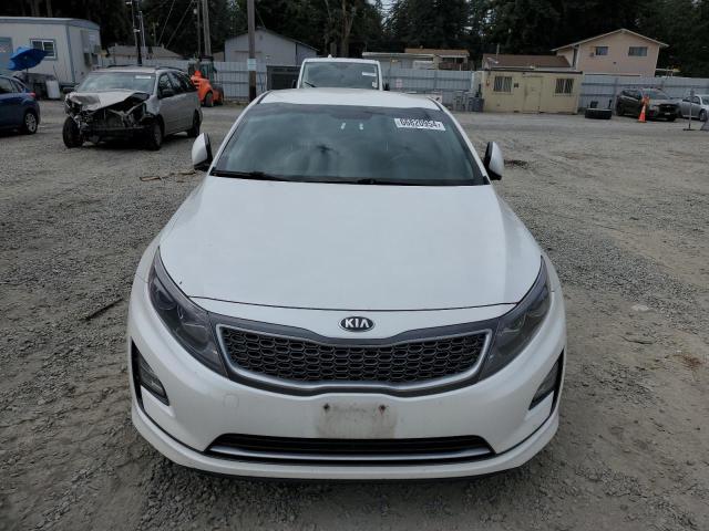 KNAGN4AD6F5081023 - 2015 KIA OPTIMA HYBRID WHITE photo 5