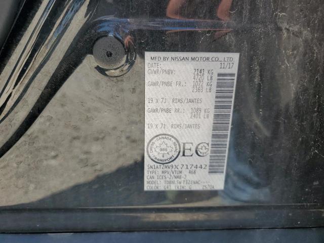 5N1AT2MV9JC717442 - 2018 NISSAN ROGUE S 黑色 照片 12