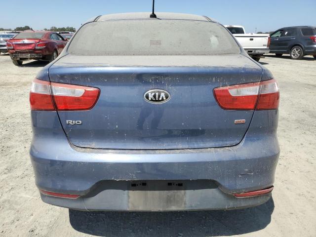 KNADM4A33G6540288 - 2016 KIA RIO LX BLUE photo 6